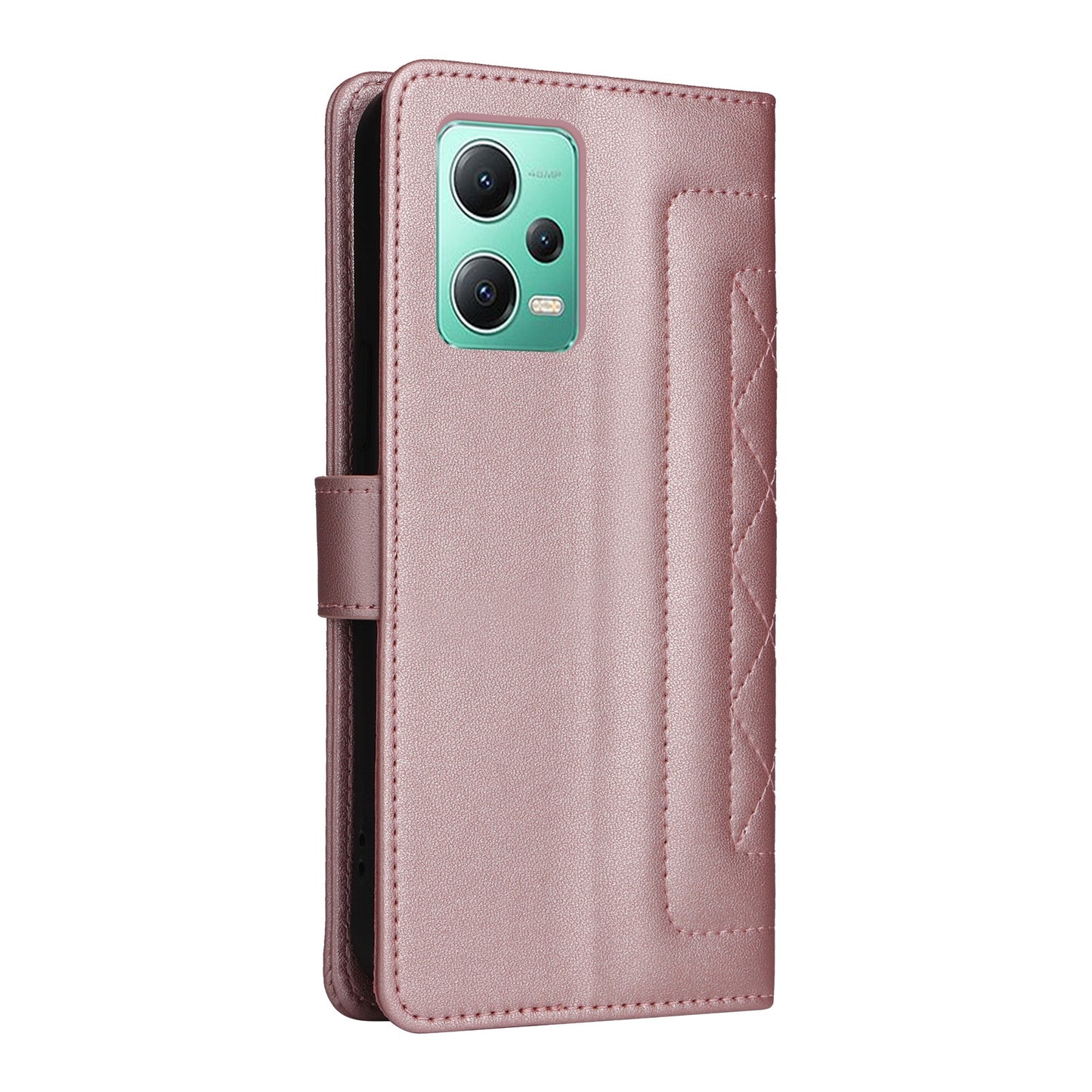 Xiaomi Redmi Note 12 5G / Poco X5 Diamond Lattice Leather Flip Phone Case - Durable and Convenient Holder with Precision Cutouts