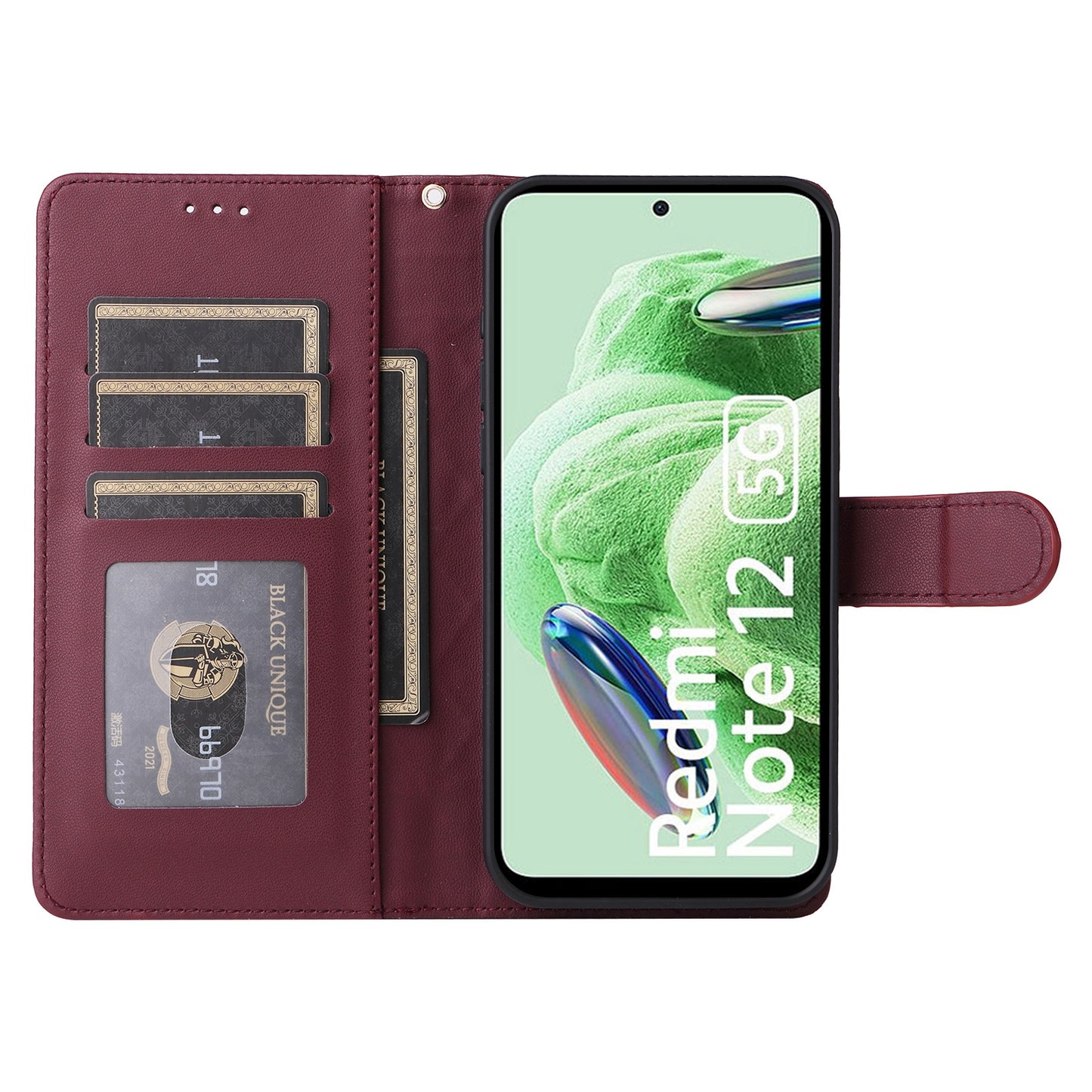 Xiaomi Redmi Note 12 5G / Poco X5 Diamond Lattice Leather Flip Phone Case - Durable and Convenient Holder with Precision Cutouts