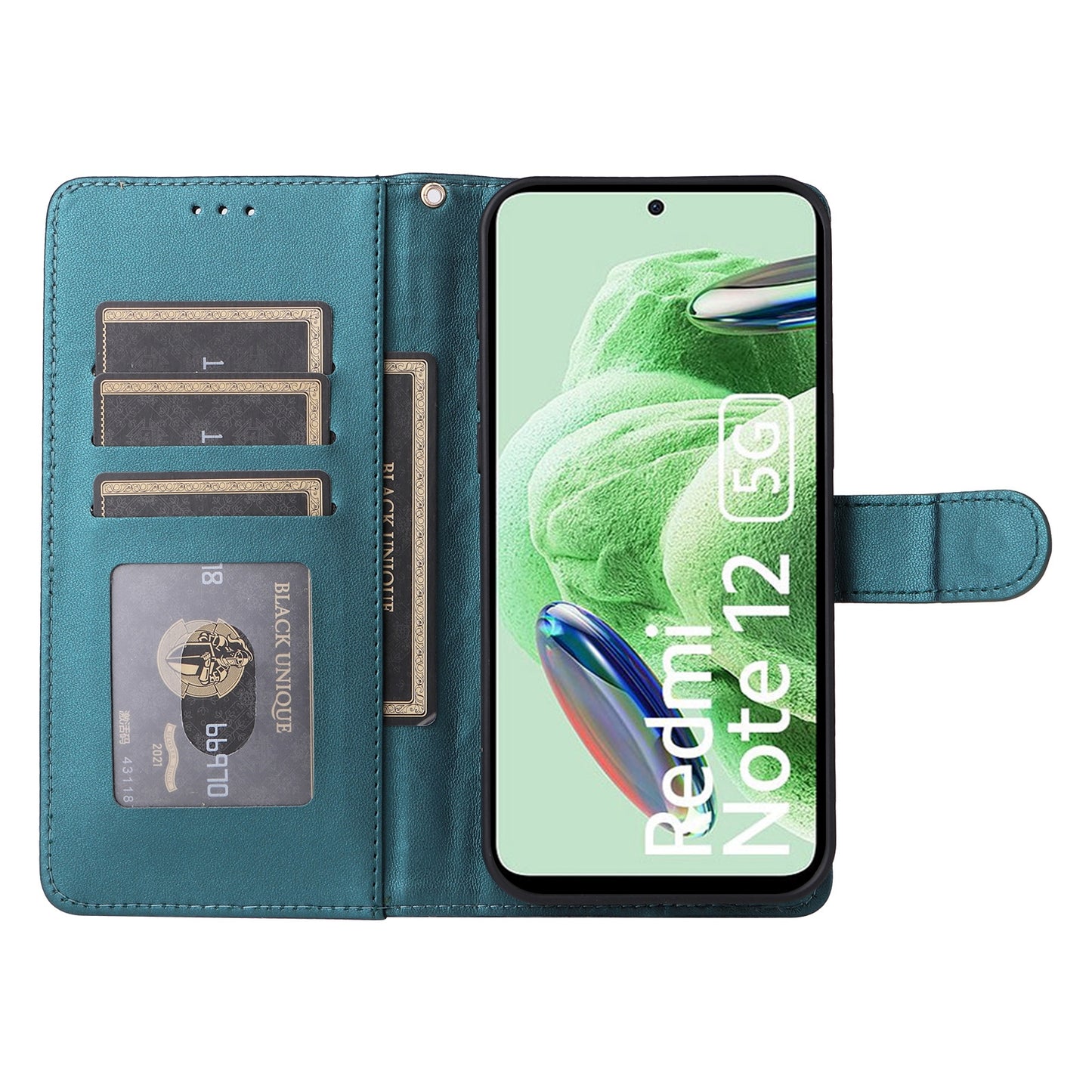 Xiaomi Redmi Note 12 5G / Poco X5 Diamond Lattice Leather Flip Phone Case - Durable and Convenient Holder with Precision Cutouts