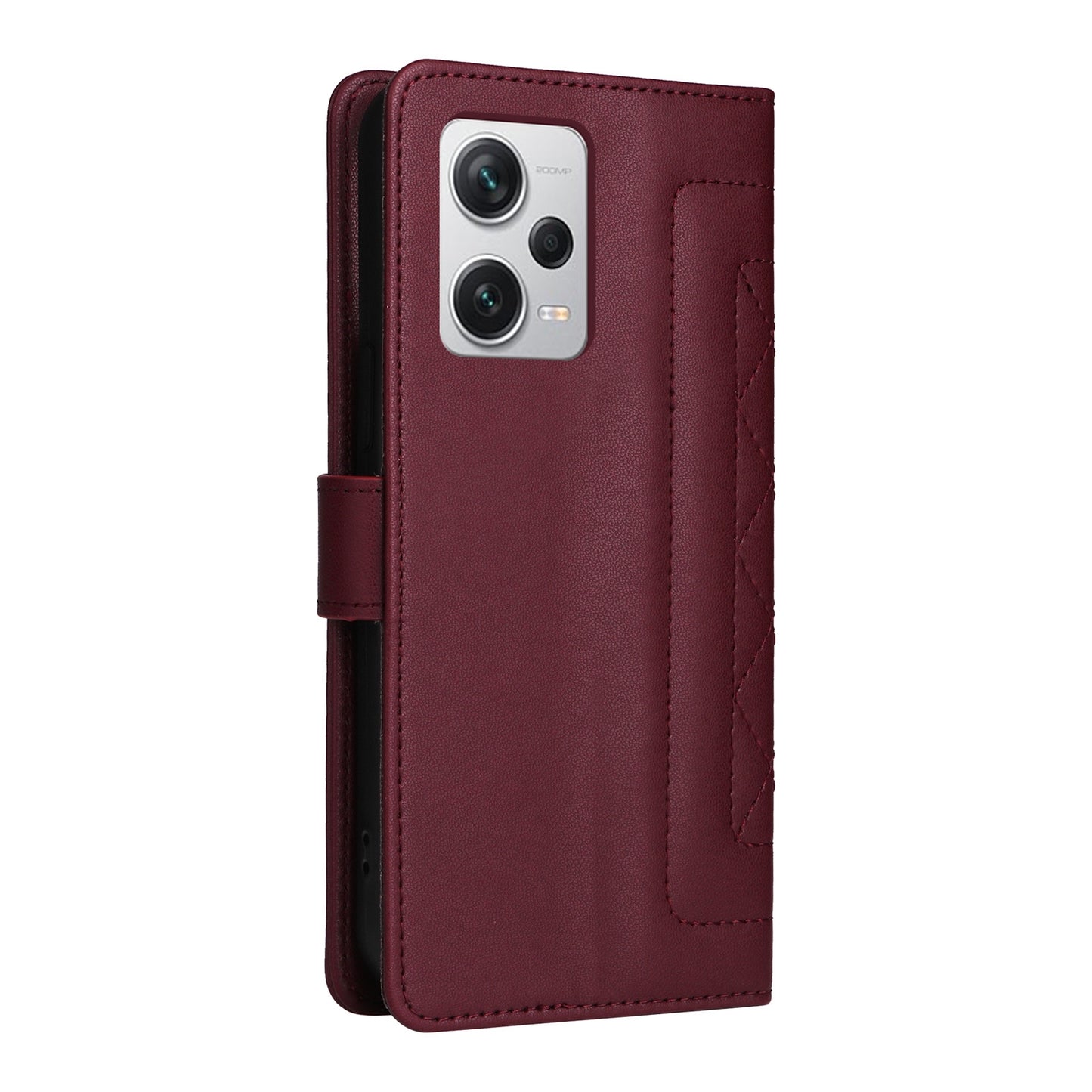 Xiaomi Redmi Note 12 Pro+ Diamond Lattice Leather Flip Phone Case - Durable and Convenient Holder with Precision Cutouts