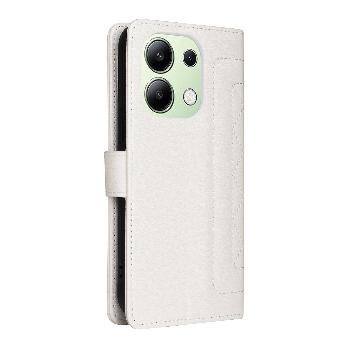 Xiaomi Redmi Note 13 4G Diamond Lattice Leather Flip Phone Case - Durable and Convenient Holder with Precision Cutouts