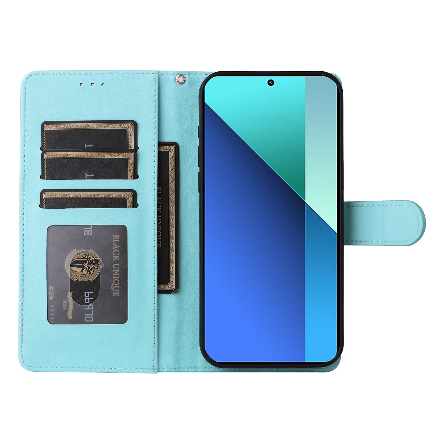 Xiaomi Redmi Note 13 4G Diamond Lattice Leather Flip Phone Case - Durable and Convenient Holder with Precision Cutouts