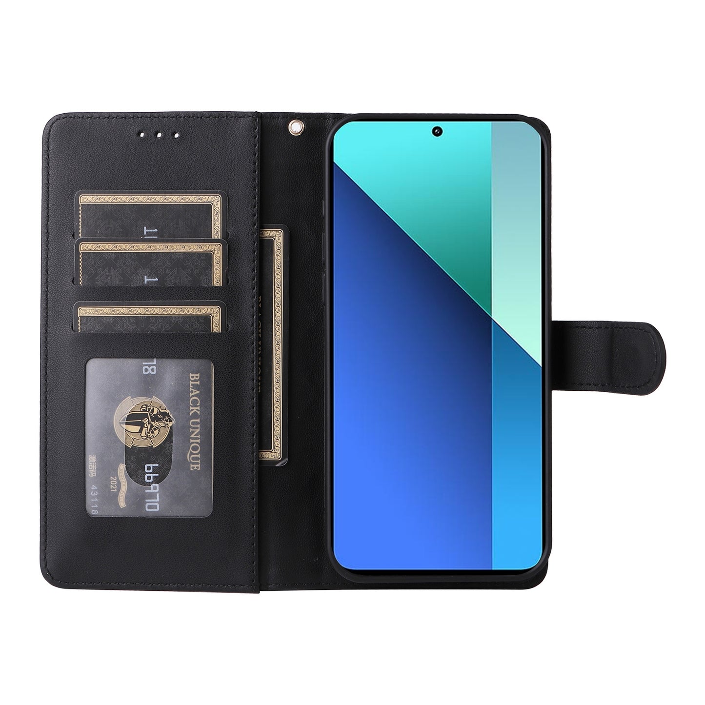 Xiaomi Redmi Note 13 4G Diamond Lattice Leather Flip Phone Case - Durable and Convenient Holder with Precision Cutouts