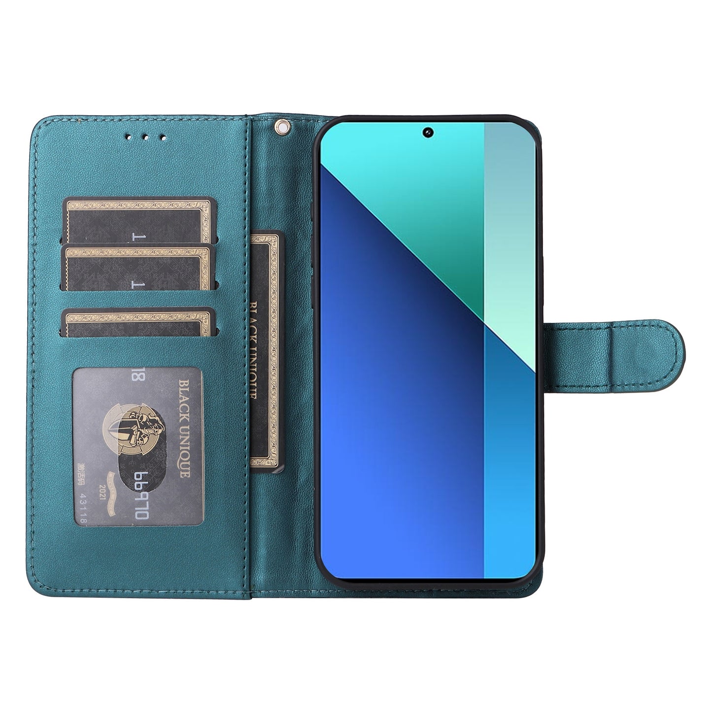 Xiaomi Redmi Note 13 4G Diamond Lattice Leather Flip Phone Case - Durable and Convenient Holder with Precision Cutouts