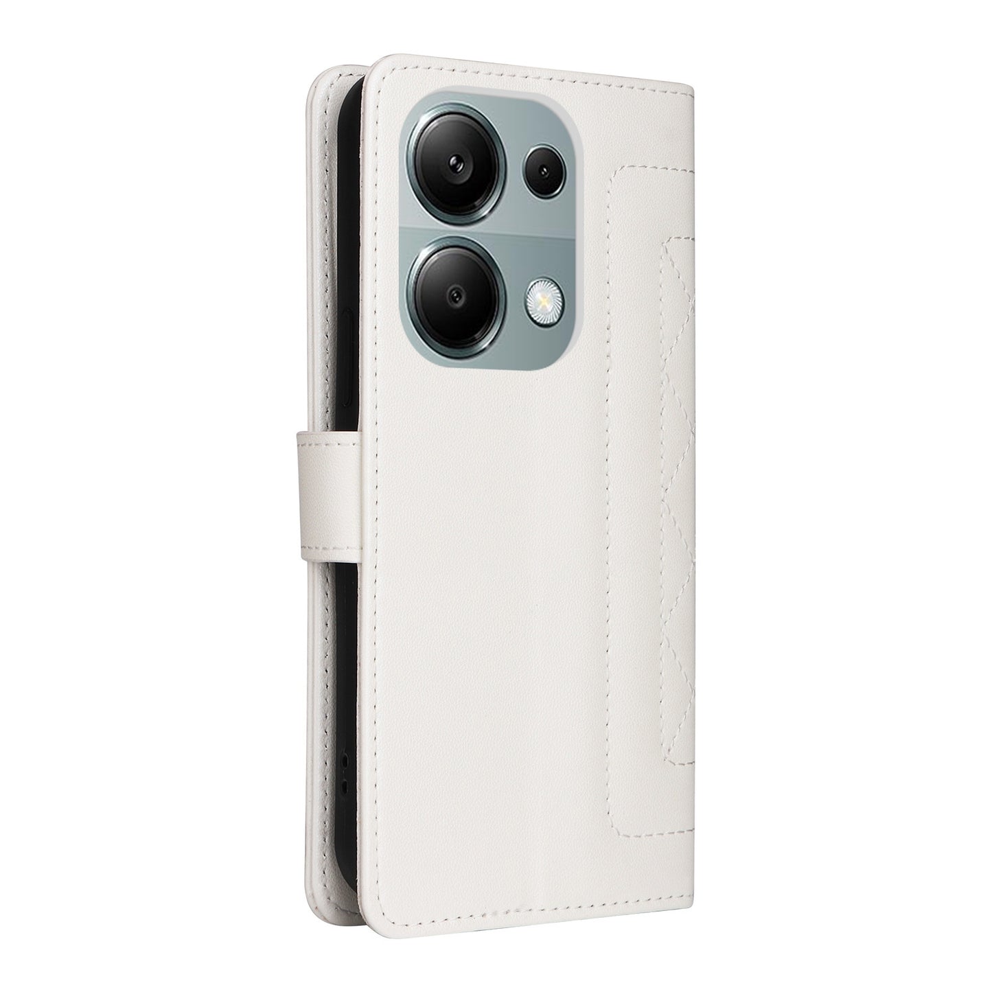 Xiaomi Redmi Note 13 Pro 4G Diamond Lattice Leather Flip Phone Case - Durable and Convenient Holder with Precision Cutouts