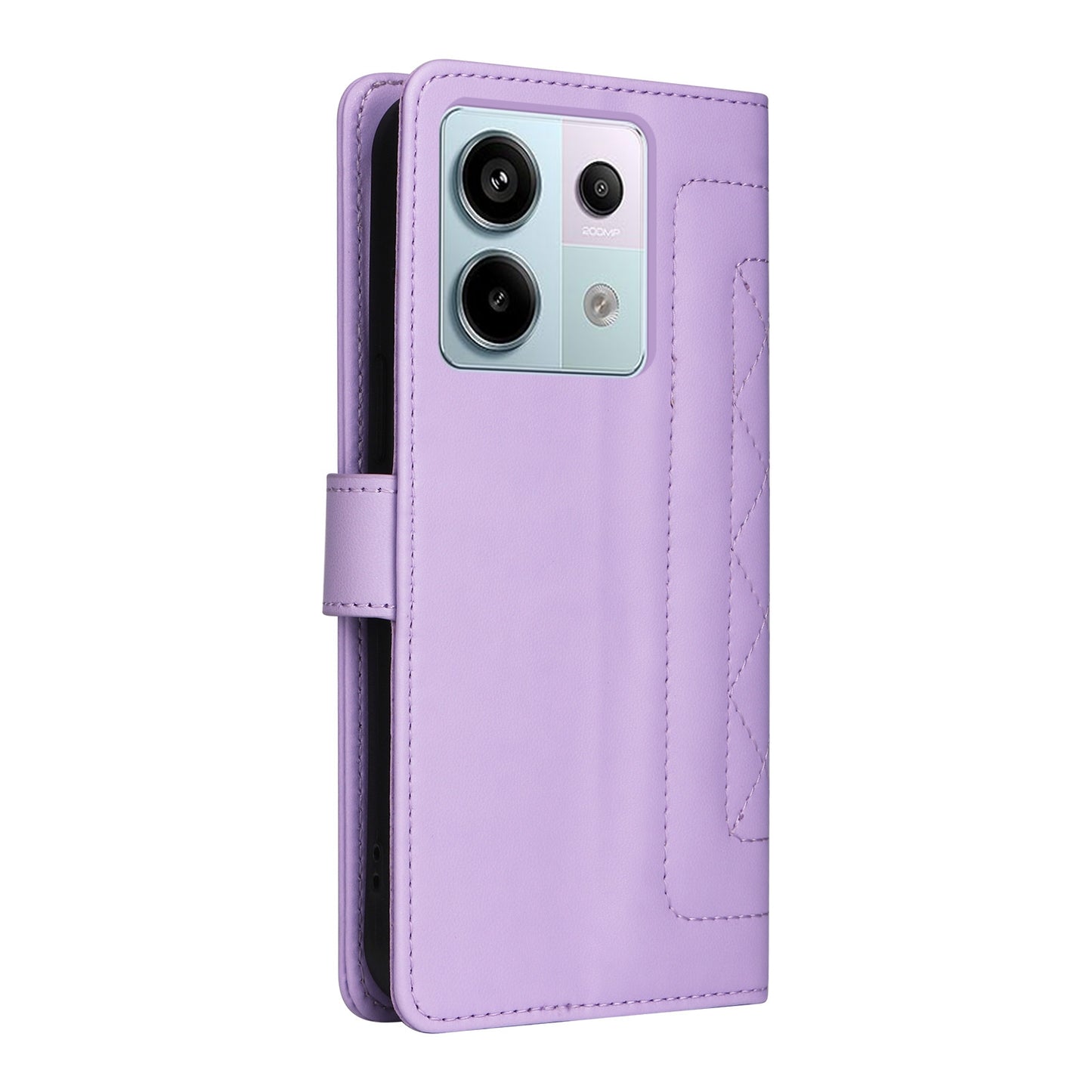 Xiaomi Redmi Note 13 Pro 5G Diamond Lattice Leather Flip Phone Case - Durable and Convenient Holder with Precision Cutouts