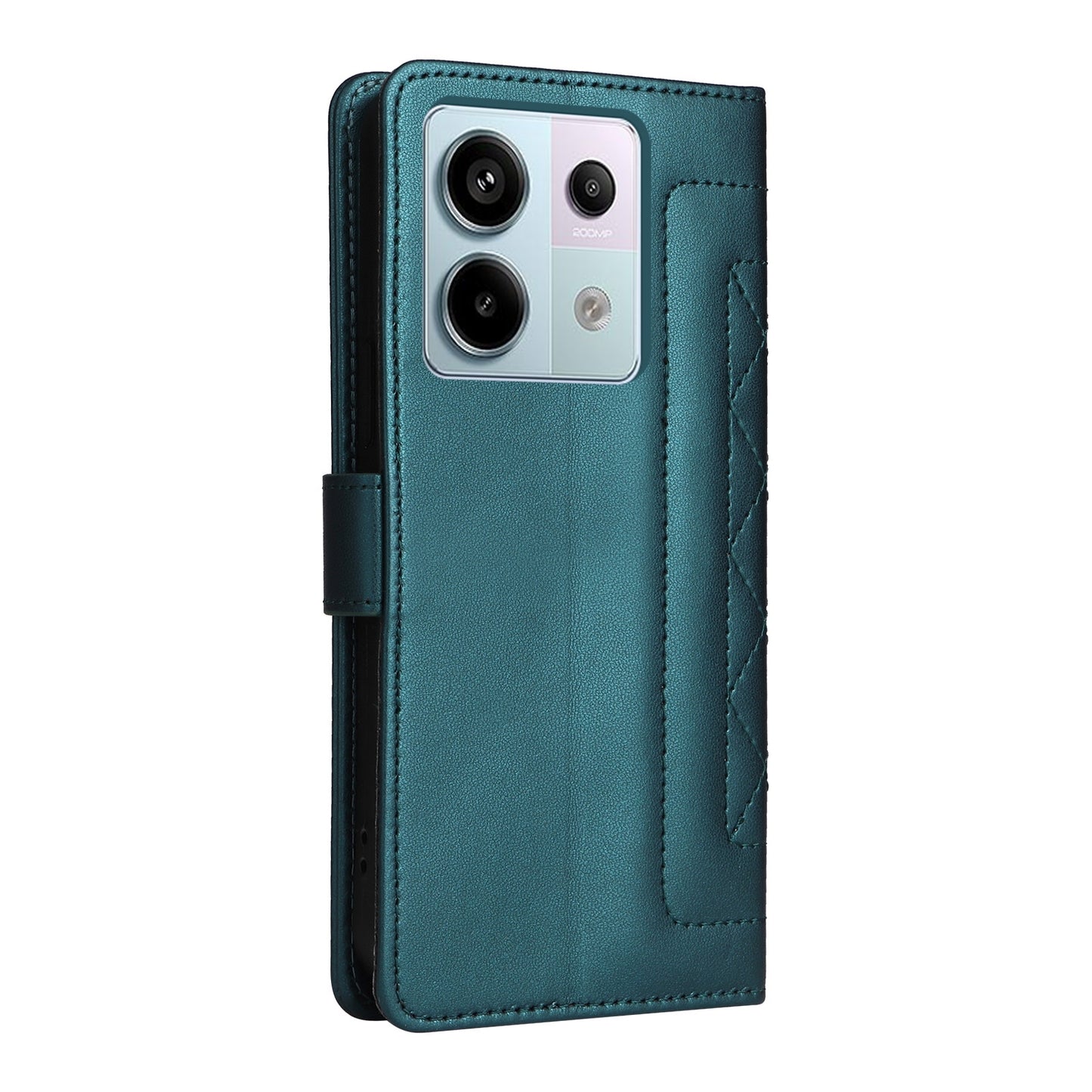 Xiaomi Redmi Note 13 Pro 5G Diamond Lattice Leather Flip Phone Case - Durable and Convenient Holder with Precision Cutouts