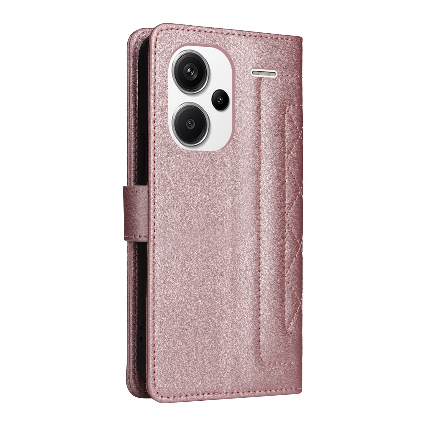 Xiaomi Redmi Note 13 Pro+ 5G Diamond Lattice Leather Flip Phone Case - Durable and Convenient Holder with Precision Cutouts