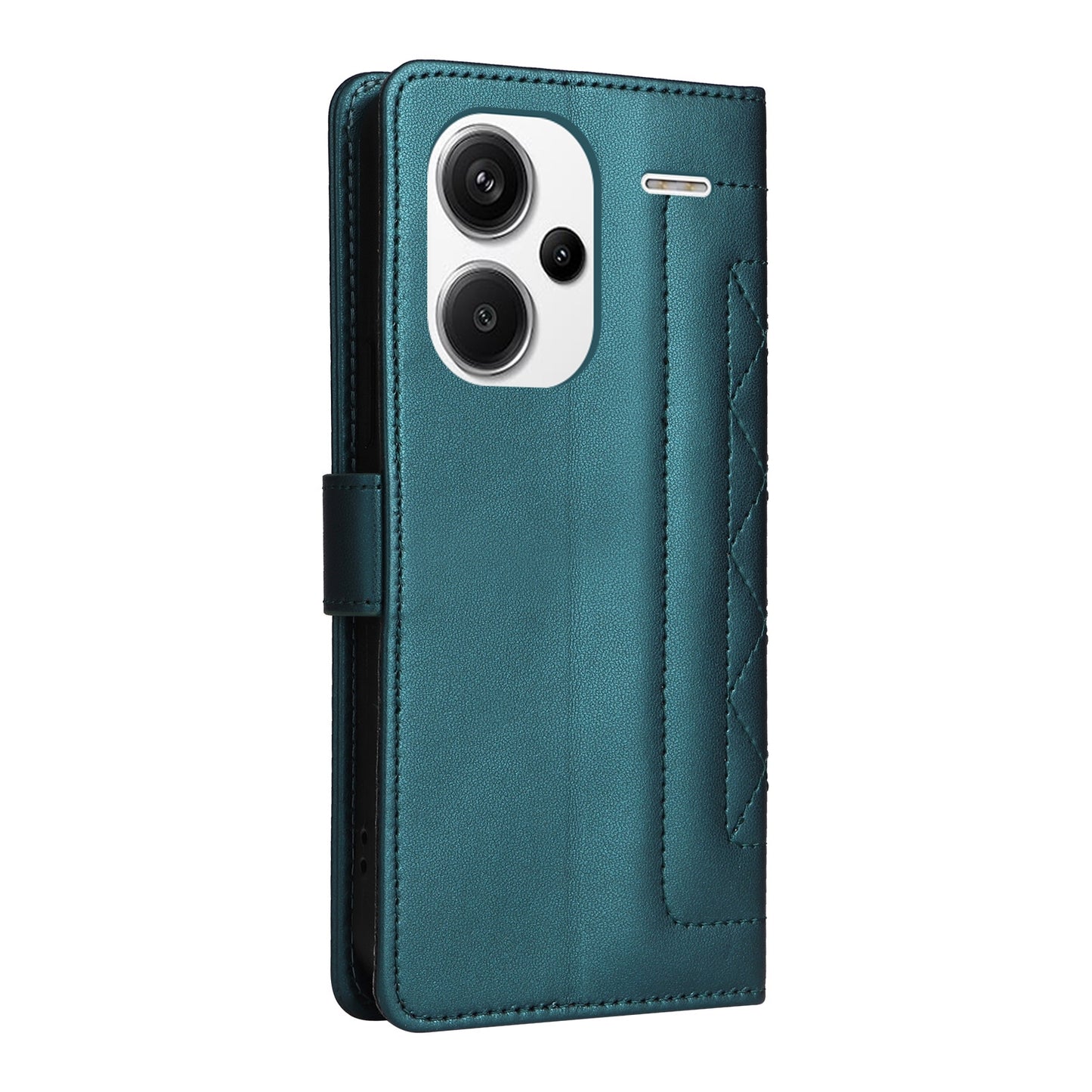Xiaomi Redmi Note 13 Pro+ 5G Diamond Lattice Leather Flip Phone Case - Durable and Convenient Holder with Precision Cutouts