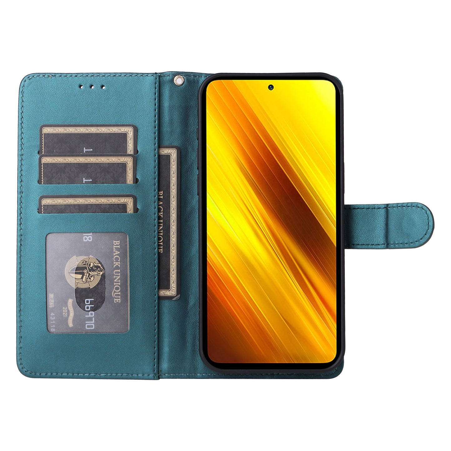 Xiaomi Poco X3 NFC Diamond Lattice Leather Flip Phone Case - Durable and Convenient Holder with Precision Cutouts