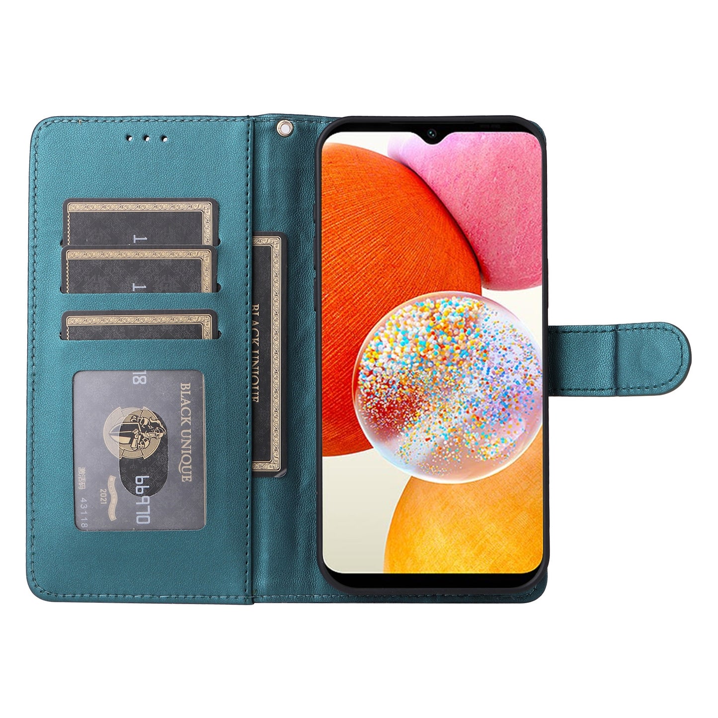 Samsung Galaxy A14 5G / 4G Diamond Lattice Leather Flip Phone Case - Durable and Convenient Holder with Precision Cutouts