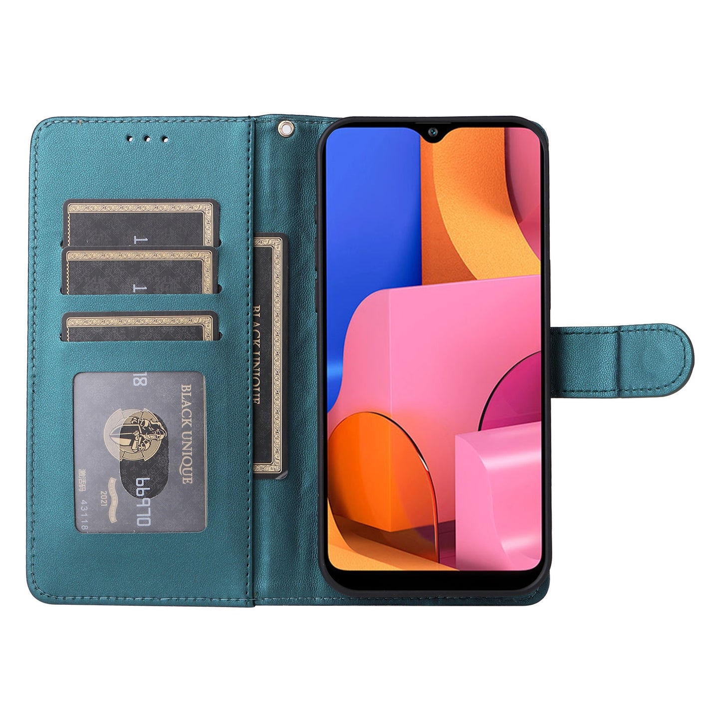 Samsung Galaxy A20s Diamond Lattice Leather Flip Phone Case - Durable and Convenient Holder with Precision Cutouts