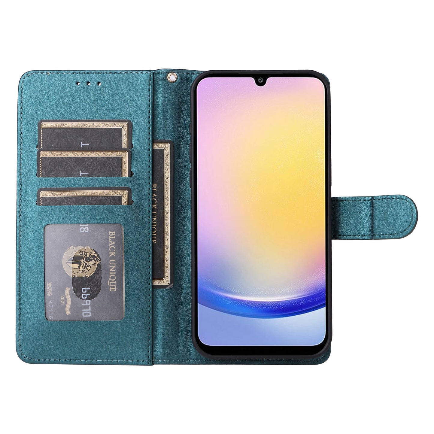 Samsung Galaxy A25 5G Diamond Lattice Leather Flip Phone Case - Durable and Convenient Holder with Precision Cutouts