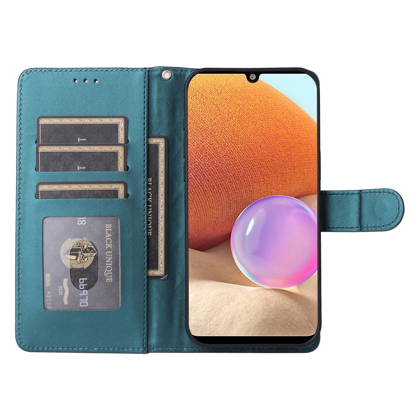 Samsung Galaxy A32 4G Diamond Lattice Leather Flip Phone Case - Durable and Convenient Holder with Precision Cutouts