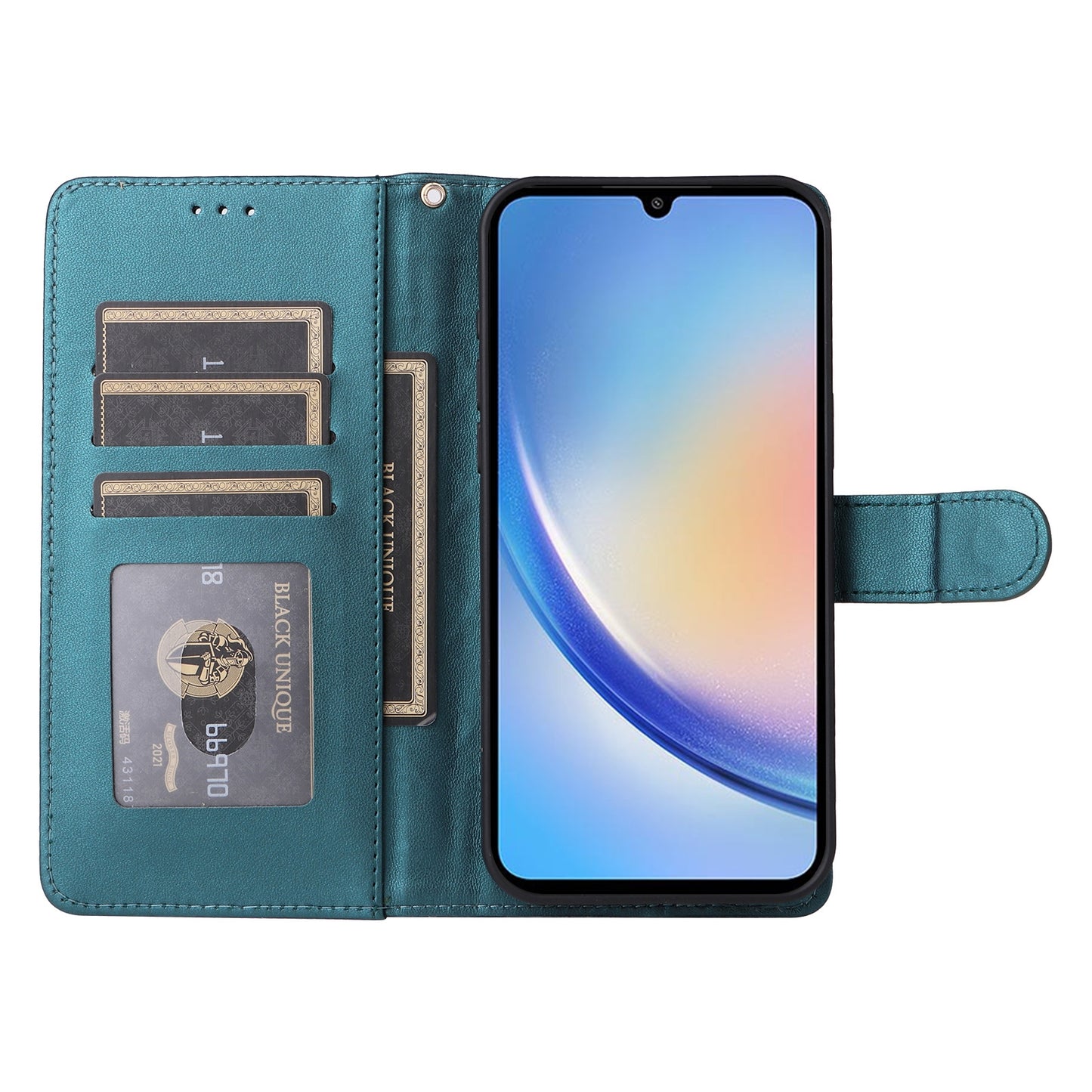 Samsung Galaxy A34 5G Diamond Lattice Leather Flip Phone Case - Durable and Convenient Holder with Precision Cutouts