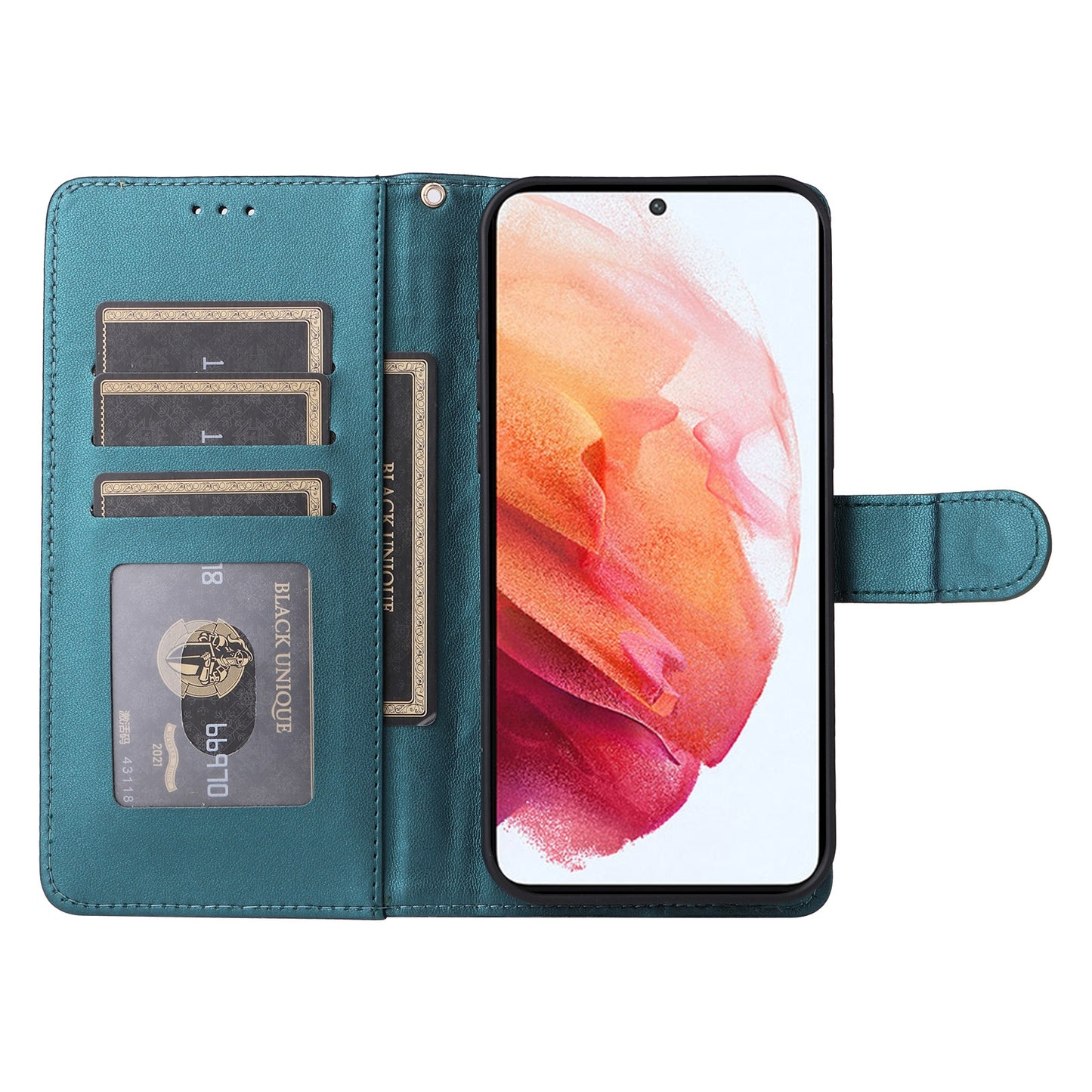 Samsung Galaxy S21 5G Diamond Lattice Leather Flip Phone Case - Durable and Convenient Holder with Precision Cutouts