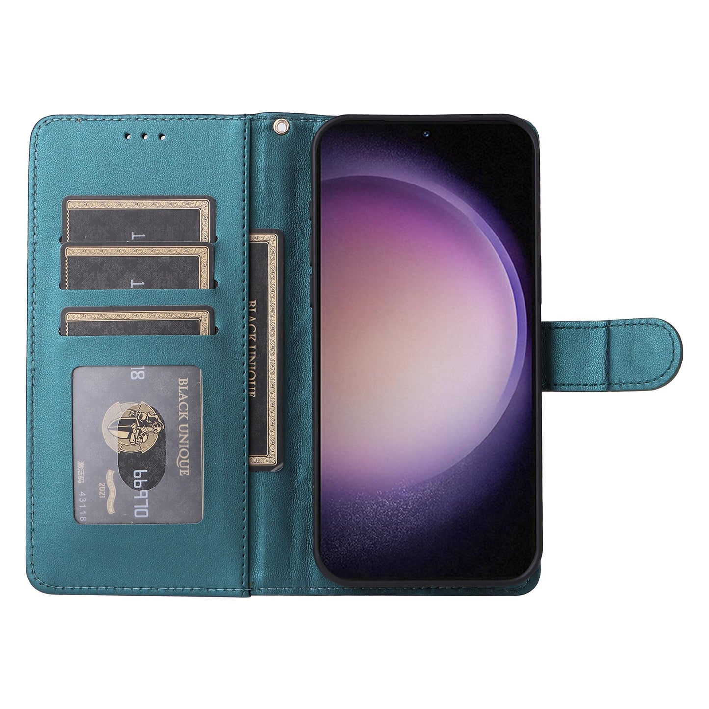 Samsung Galaxy S23 5G Diamond Lattice Leather Flip Phone Case - Durable and Convenient Holder with Precision Cutouts