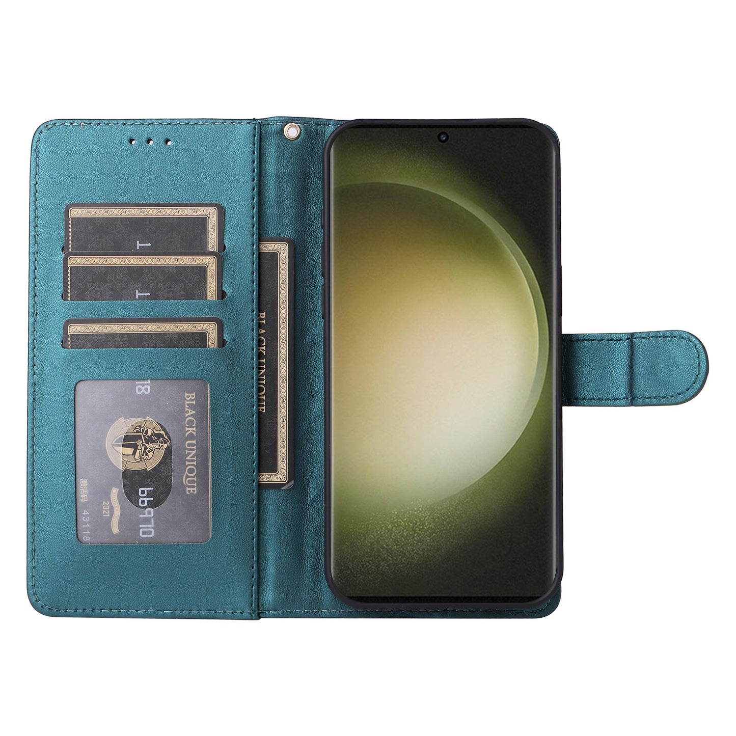 Samsung Galaxy S23 Ultra 5G Diamond Lattice Leather Flip Phone Case - Durable and Convenient Holder with Precision Cutouts