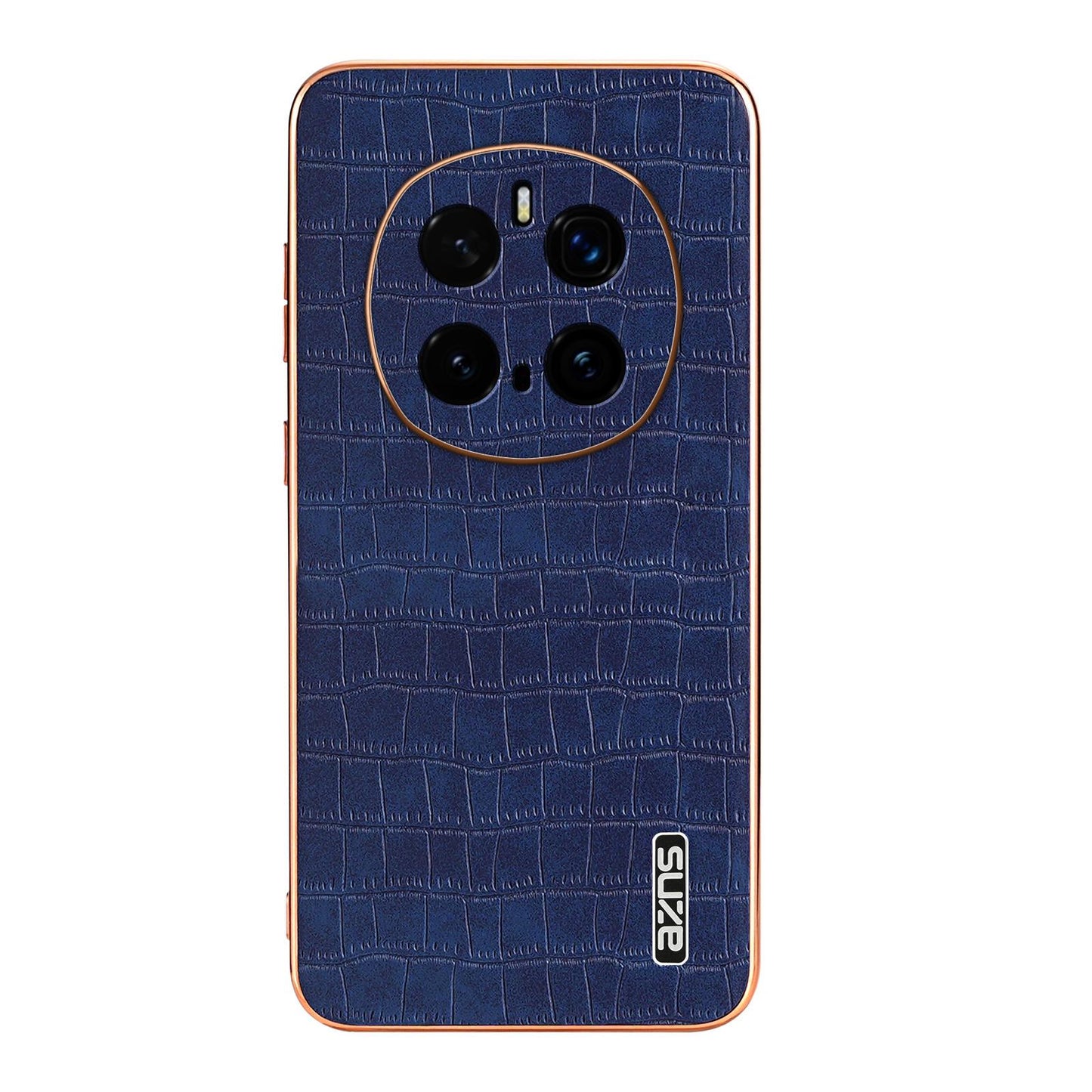 Honor Magic7 Pro Luxury Case - Electroplated Frame, Crocodile Texture Leather, Full Coverage Protection, Anti-Fingerprint & Shockproof