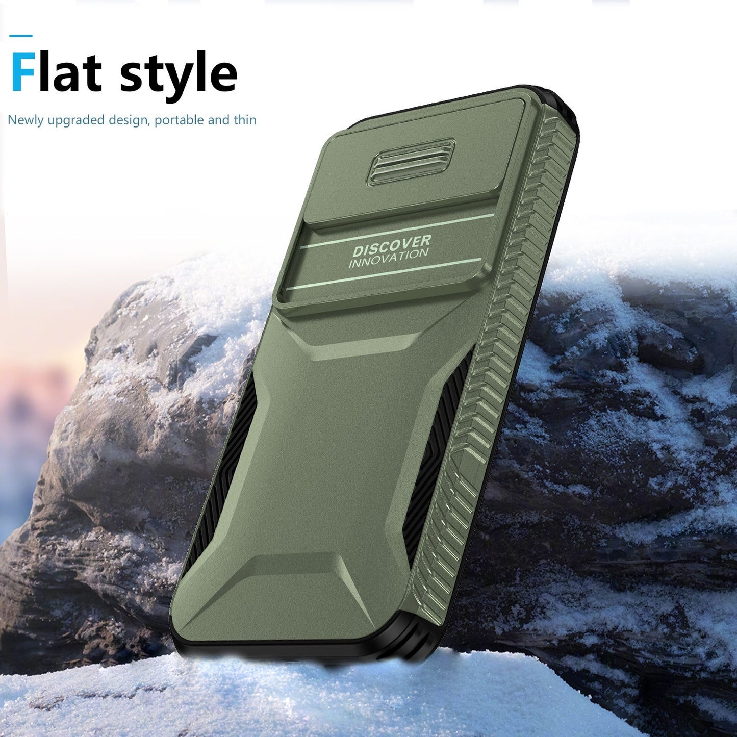 Google Pixel 8a Phone Case with Sliding Camshield | Military-Grade TPU & PC Protective Anti-Scratch Anti-Skid Cover, Durable Shockproof Design