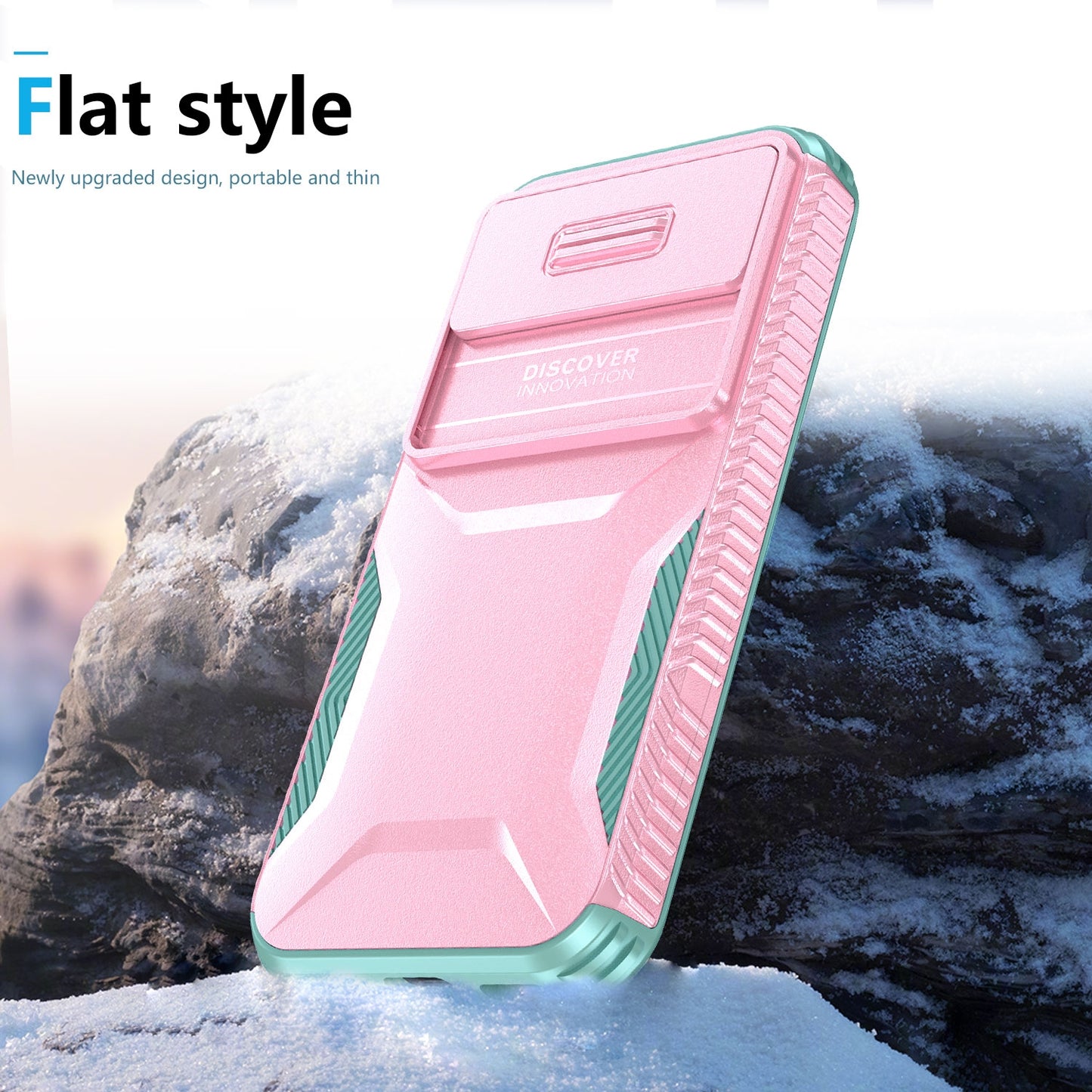 Google Pixel 8a Phone Case with Sliding Camshield | Military-Grade TPU & PC Protective Anti-Scratch Anti-Skid Cover, Durable Shockproof Design