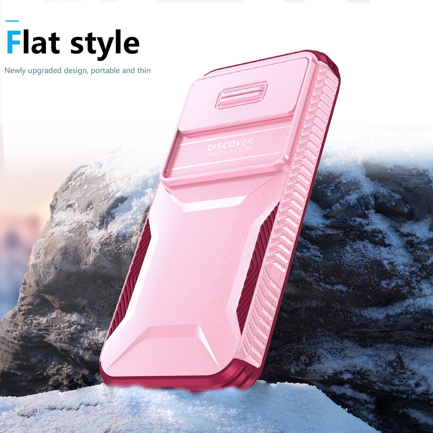 Google Pixel 8a Phone Case with Sliding Camshield | Military-Grade TPU & PC Protective Anti-Scratch Anti-Skid Cover, Durable Shockproof Design