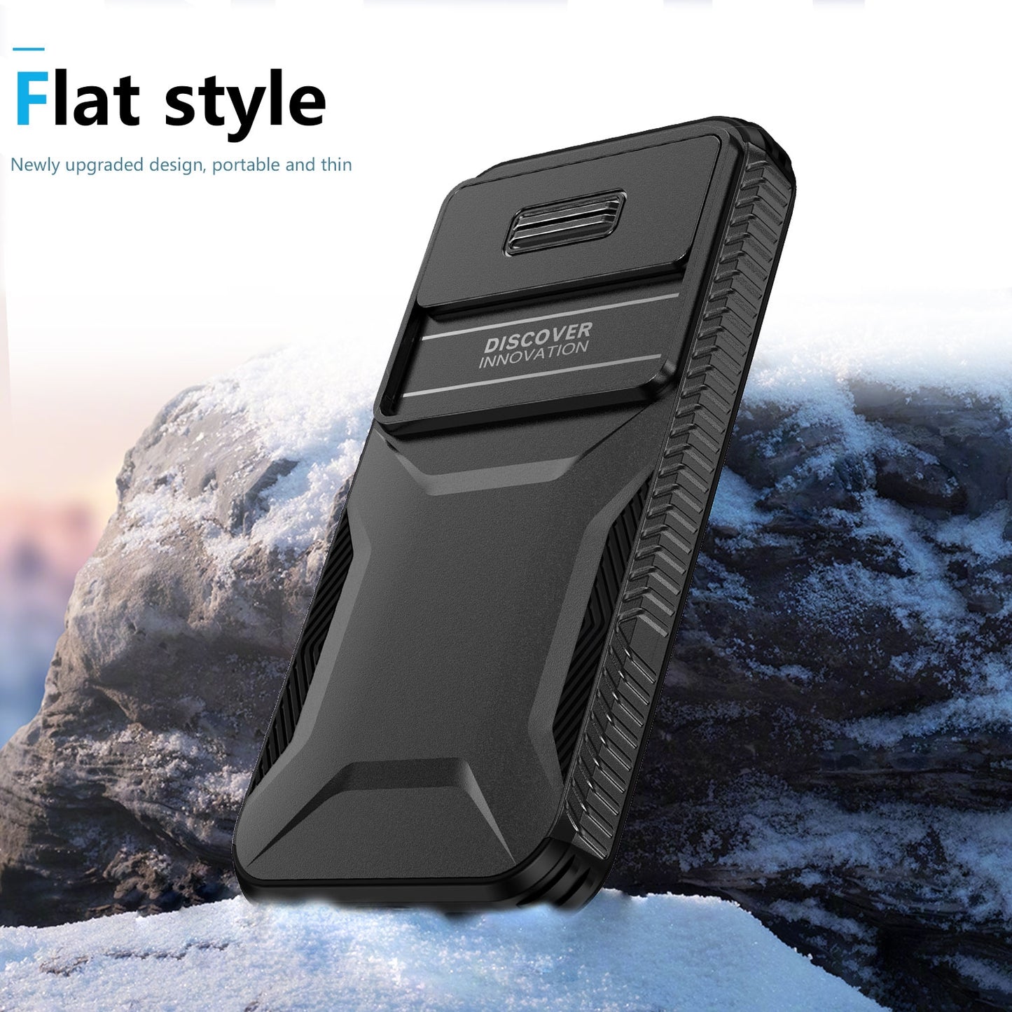 Google Pixel 8a Phone Case with Sliding Camshield | Military-Grade TPU & PC Protective Anti-Scratch Anti-Skid Cover, Durable Shockproof Design