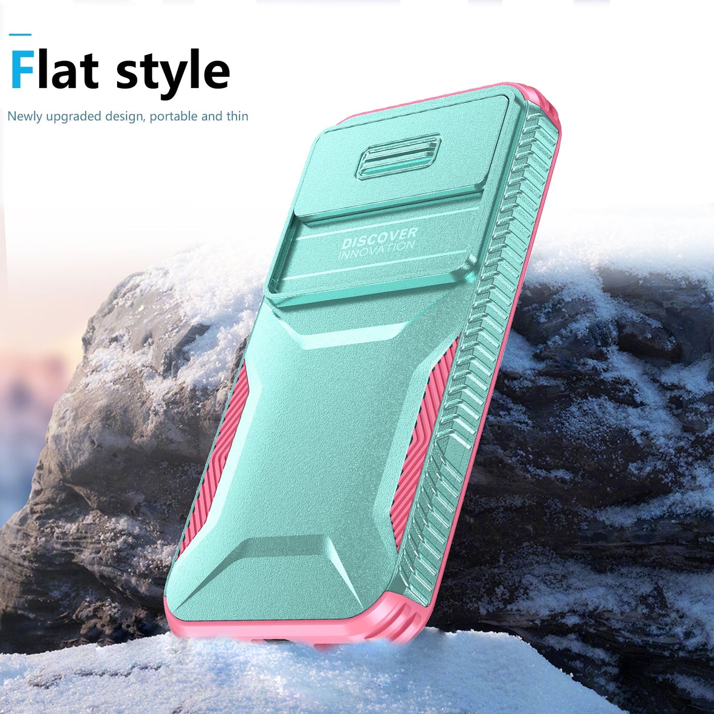 Google Pixel 8a Phone Case with Sliding Camshield | Military-Grade TPU & PC Protective Anti-Scratch Anti-Skid Cover, Durable Shockproof Design