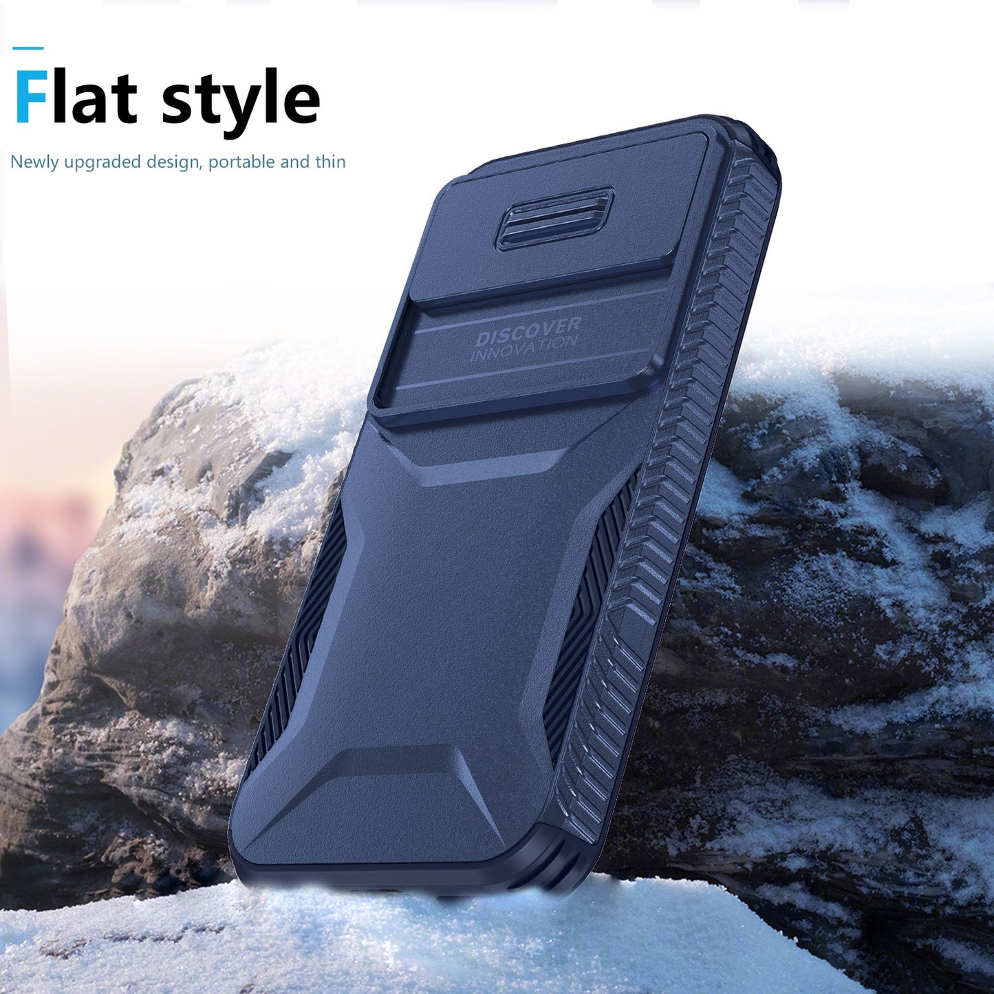 Google Pixel 8a Phone Case with Sliding Camshield | Military-Grade TPU & PC Protective Anti-Scratch Anti-Skid Cover, Durable Shockproof Design