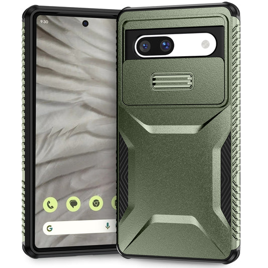 Google Pixel 7a Phone Case with Sliding Camshield | Military-Grade TPU & PC Protective Anti-Scratch Anti-Skid Cover, Durable Shockproof Design