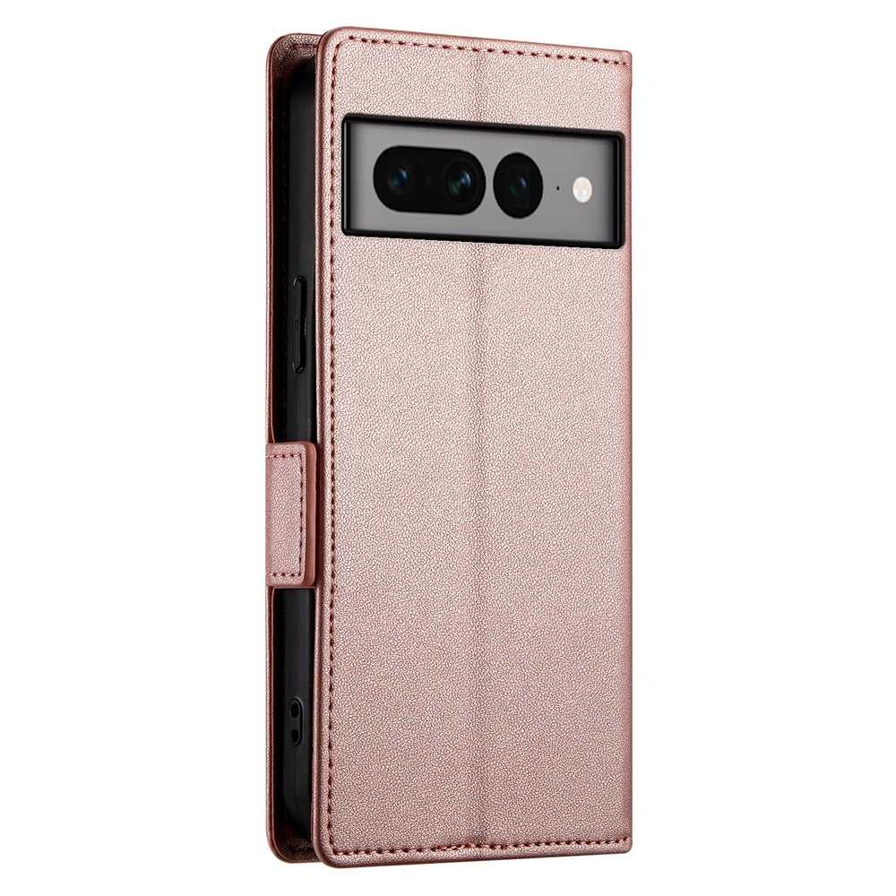 Google Pixel 7 Pro Magnetic Leather Wallet Case with Card Slots, Stand Function & Full Protection