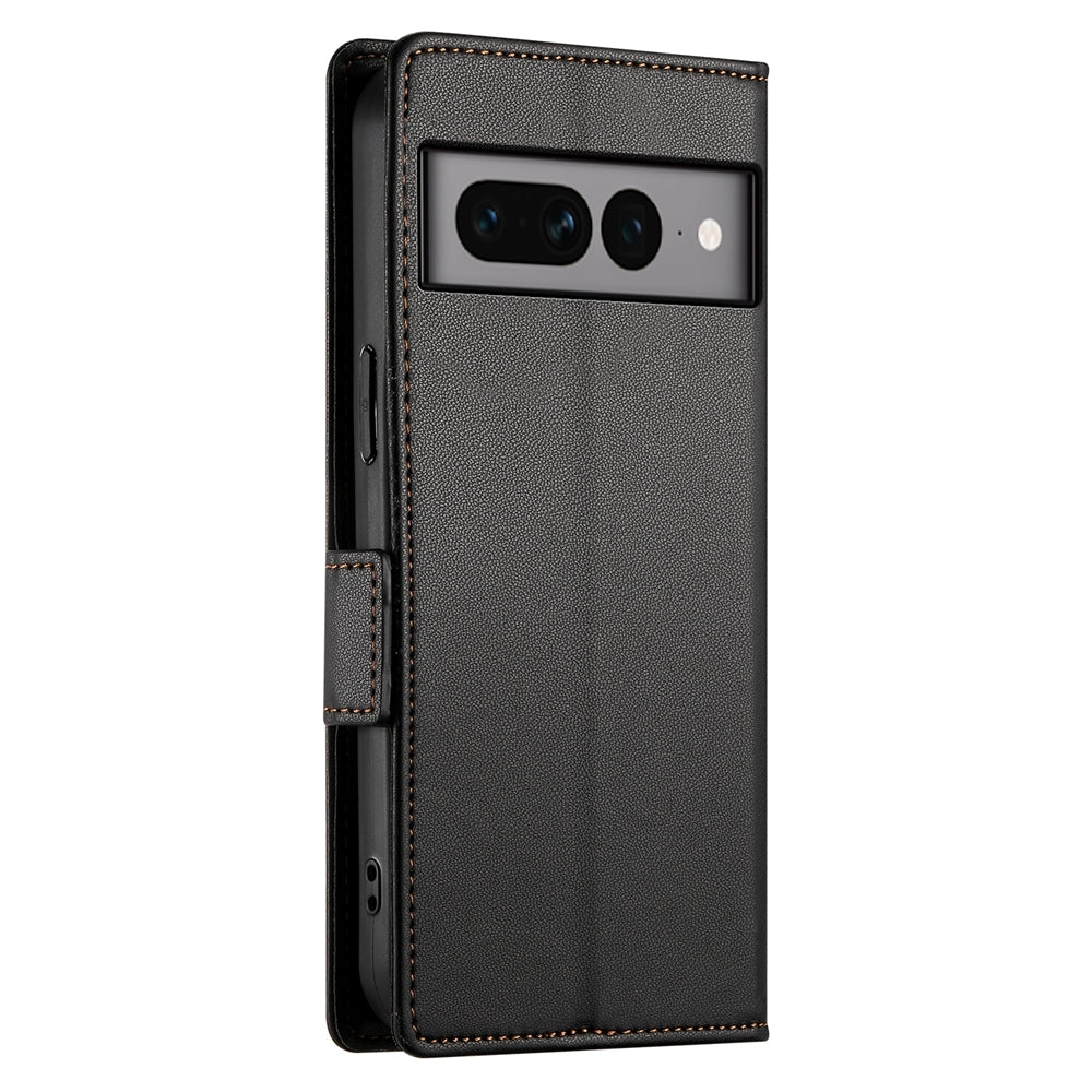 Google Pixel 7 Pro Magnetic Leather Wallet Case with Card Slots, Stand Function & Full Protection
