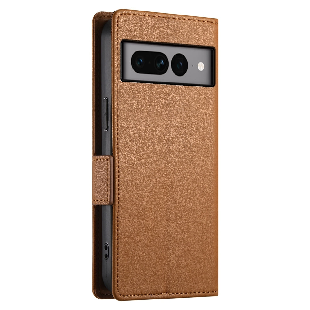 Google Pixel 7 Pro Magnetic Leather Wallet Case with Card Slots, Stand Function & Full Protection