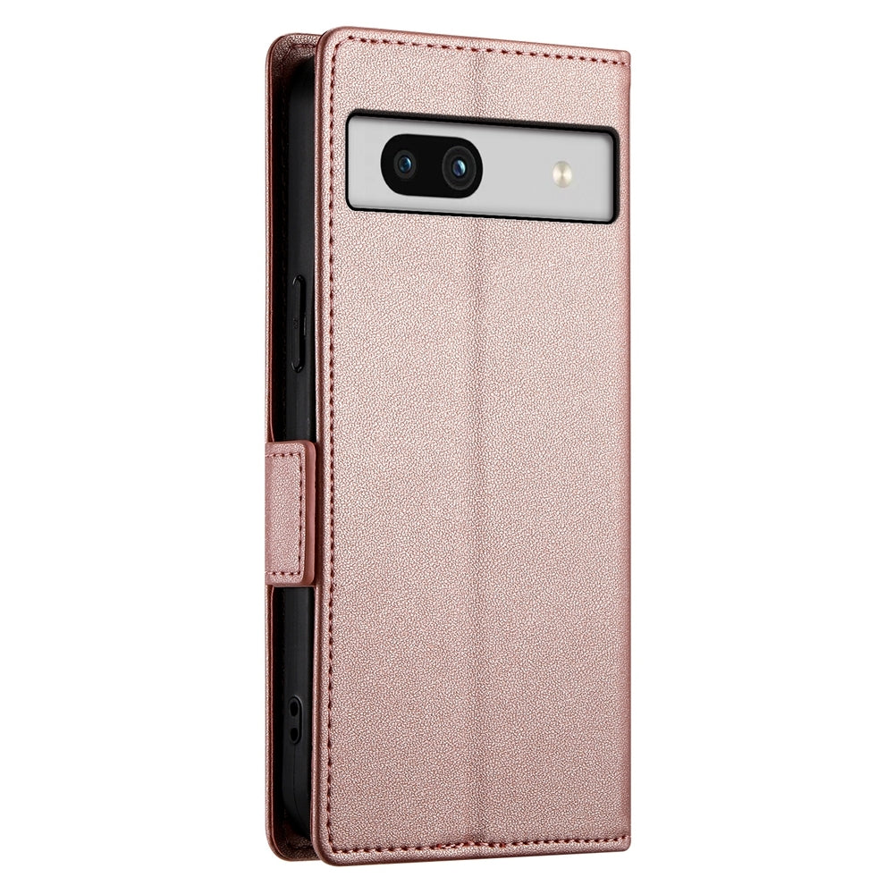 Google Pixel 7a Magnetic Leather Wallet Case with Card Slots, Stand Function & Full Protection