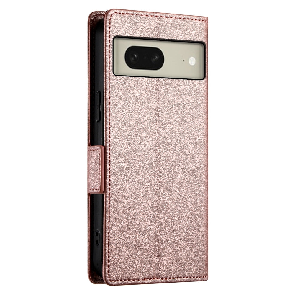 Google Pixel 8 Magnetic Leather Wallet Case with Card Slots, Stand Function & Full Protection