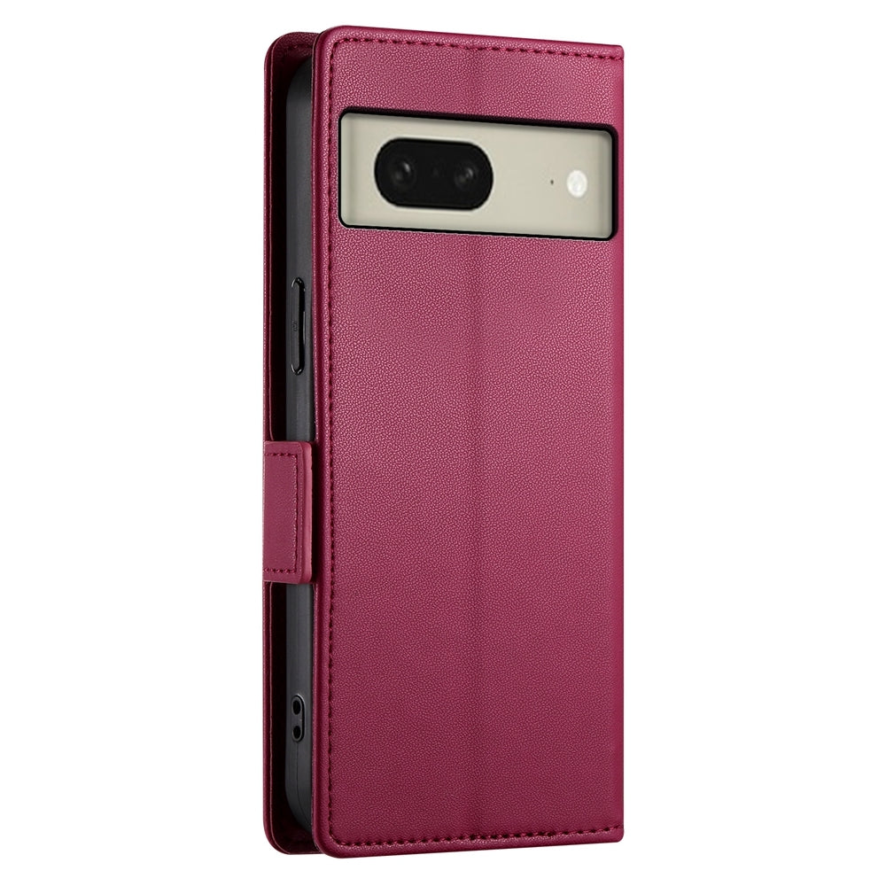 Google Pixel 8 Magnetic Leather Wallet Case with Card Slots, Stand Function & Full Protection