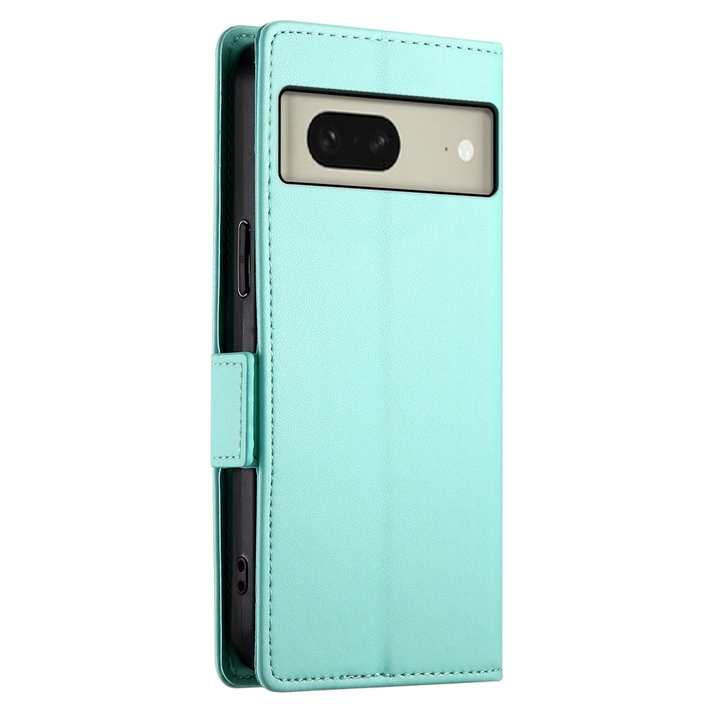 Google Pixel 8 Magnetic Leather Wallet Case with Card Slots, Stand Function & Full Protection