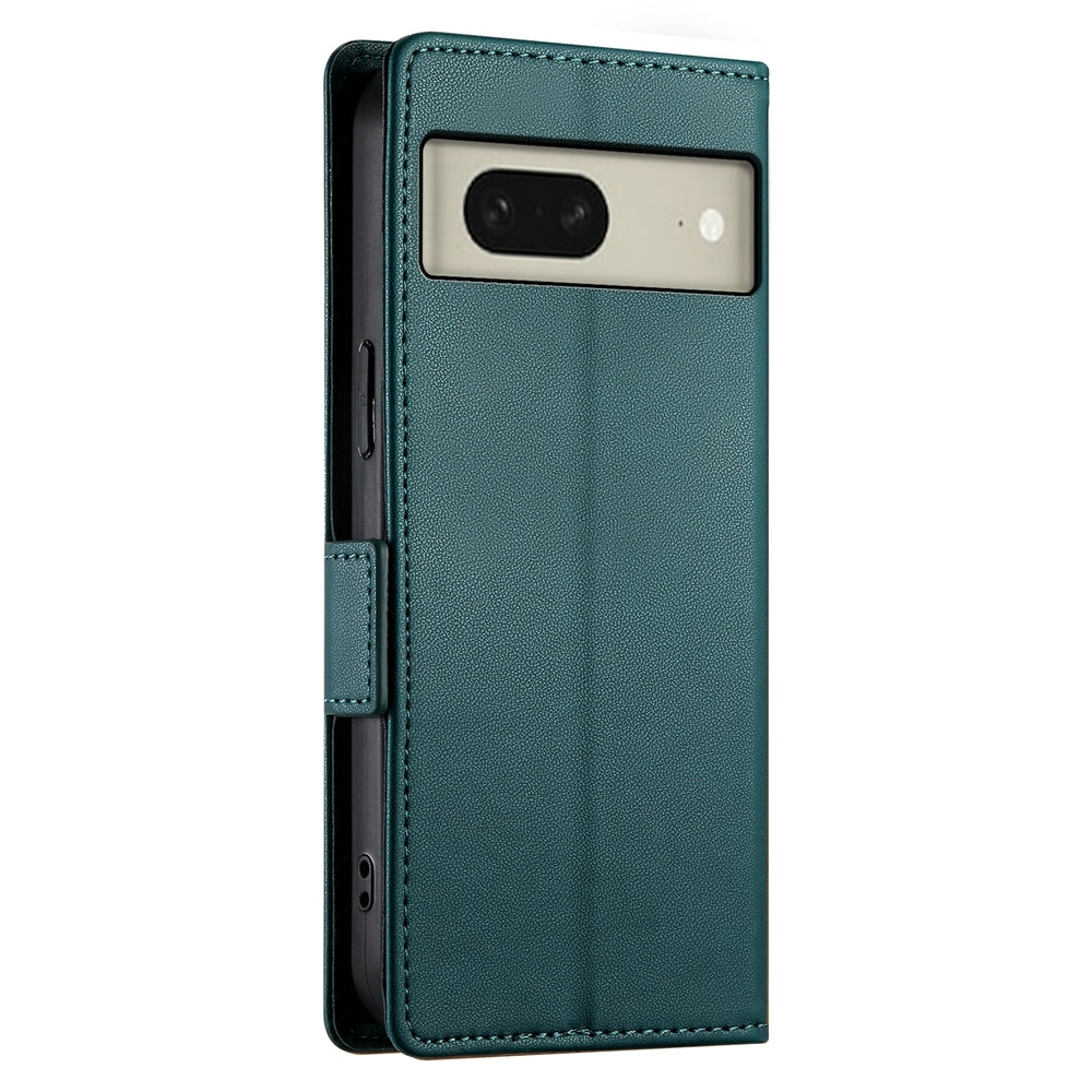 Google Pixel 8 Magnetic Leather Wallet Case with Card Slots, Stand Function & Full Protection