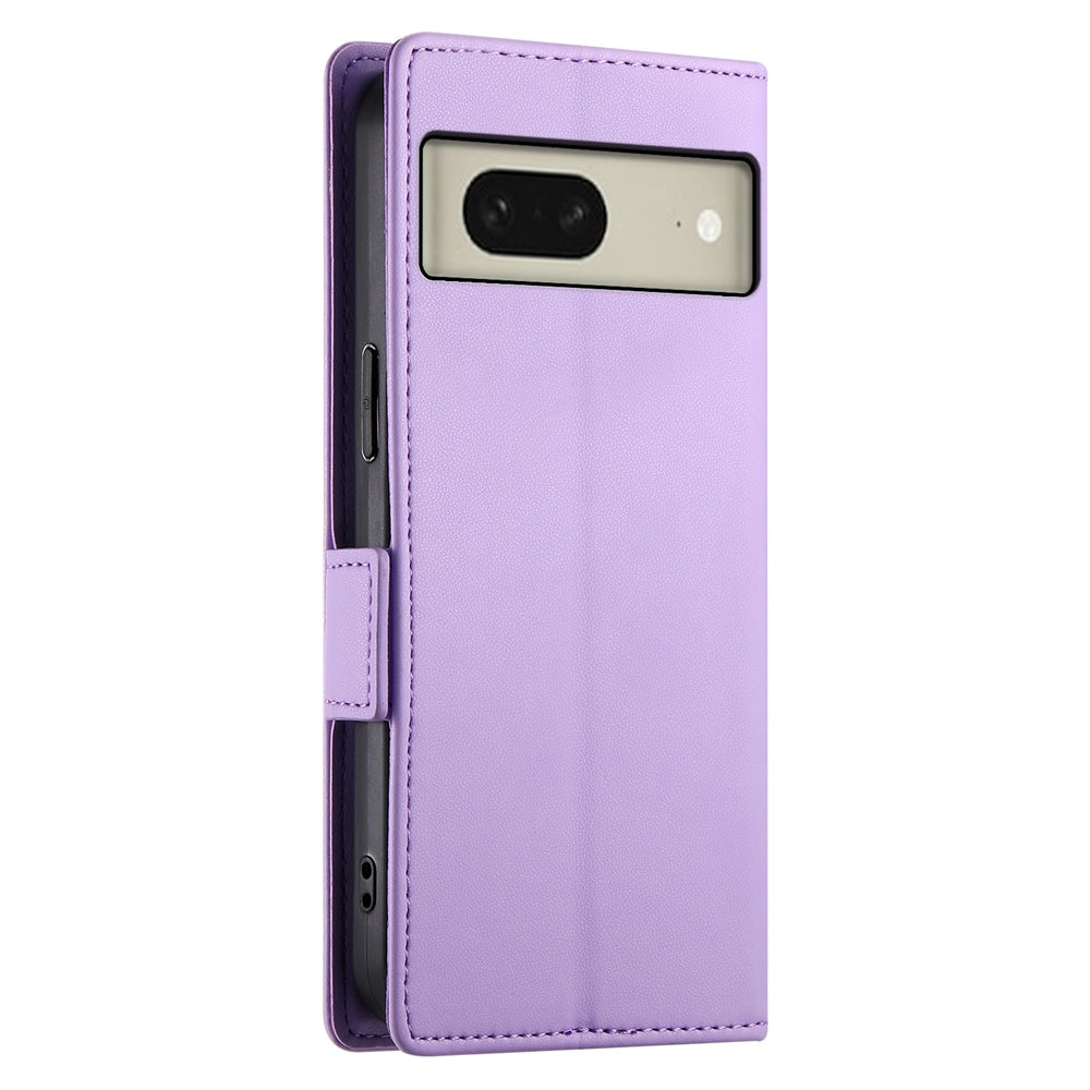 Google Pixel 8 Magnetic Leather Wallet Case with Card Slots, Stand Function & Full Protection