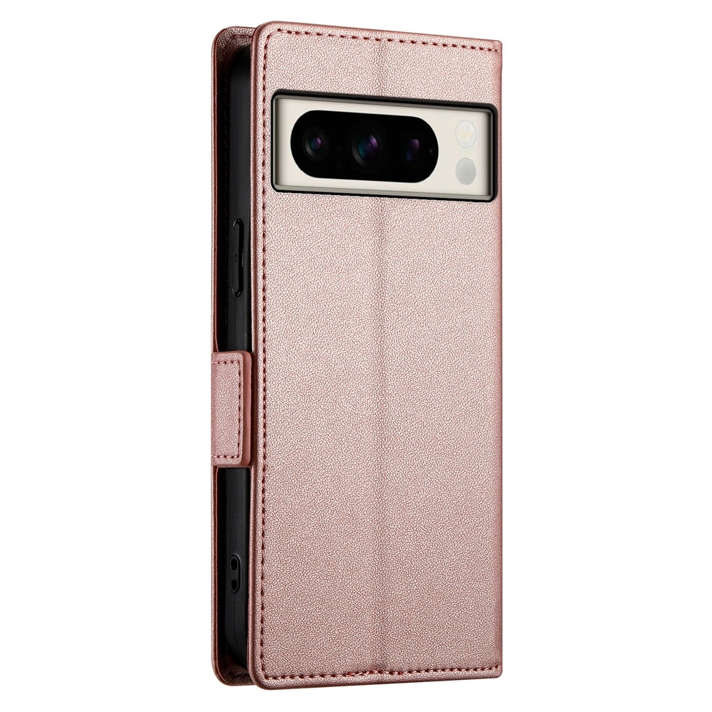 Google Pixel 8 Pro Magnetic Leather Wallet Case with Card Slots, Stand Function & Full Protection