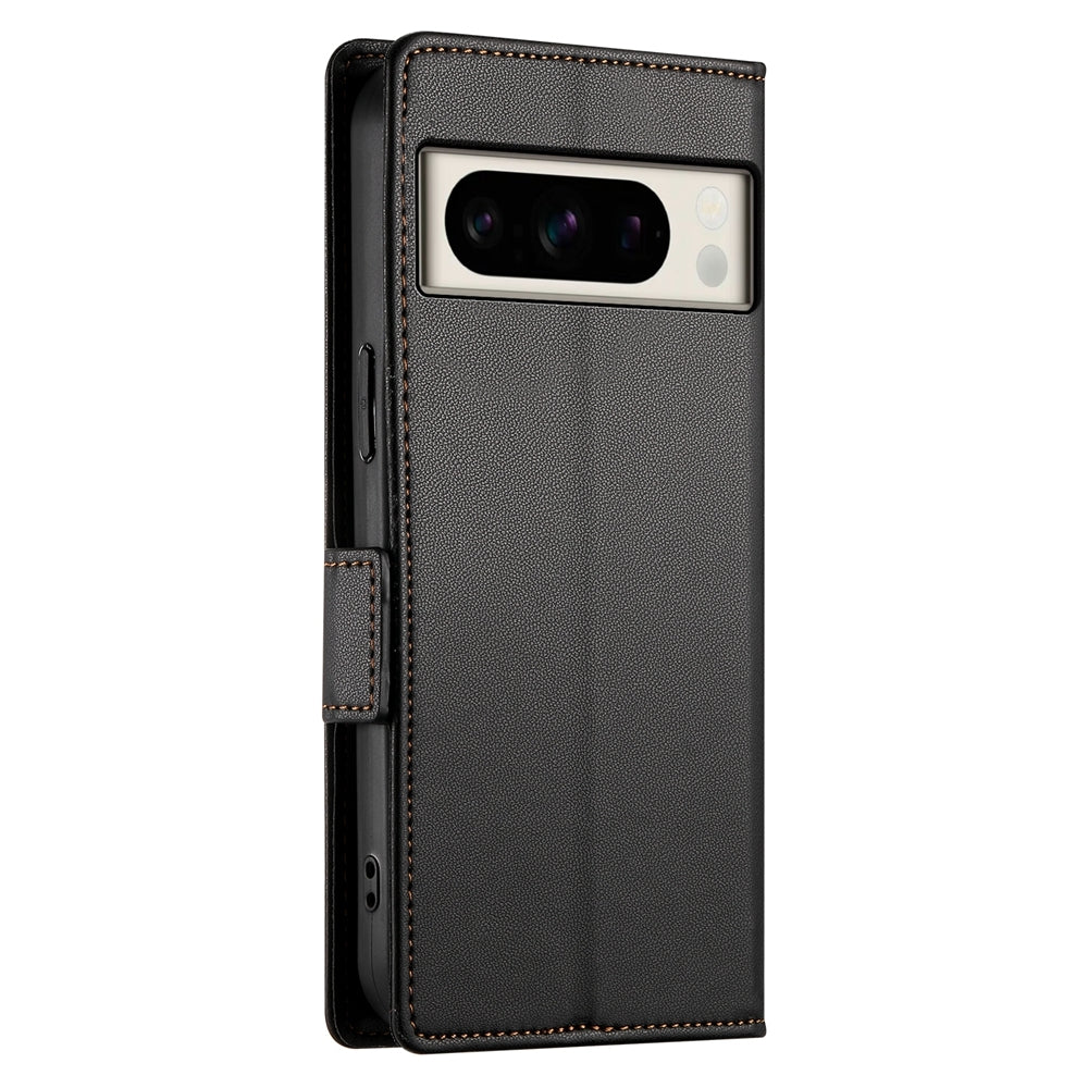 Google Pixel 8 Pro Magnetic Leather Wallet Case with Card Slots, Stand Function & Full Protection