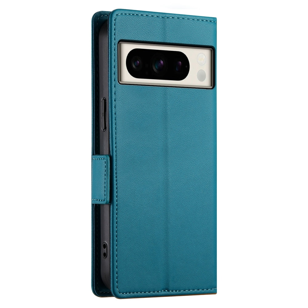 Google Pixel 8 Pro Magnetic Leather Wallet Case with Card Slots, Stand Function & Full Protection