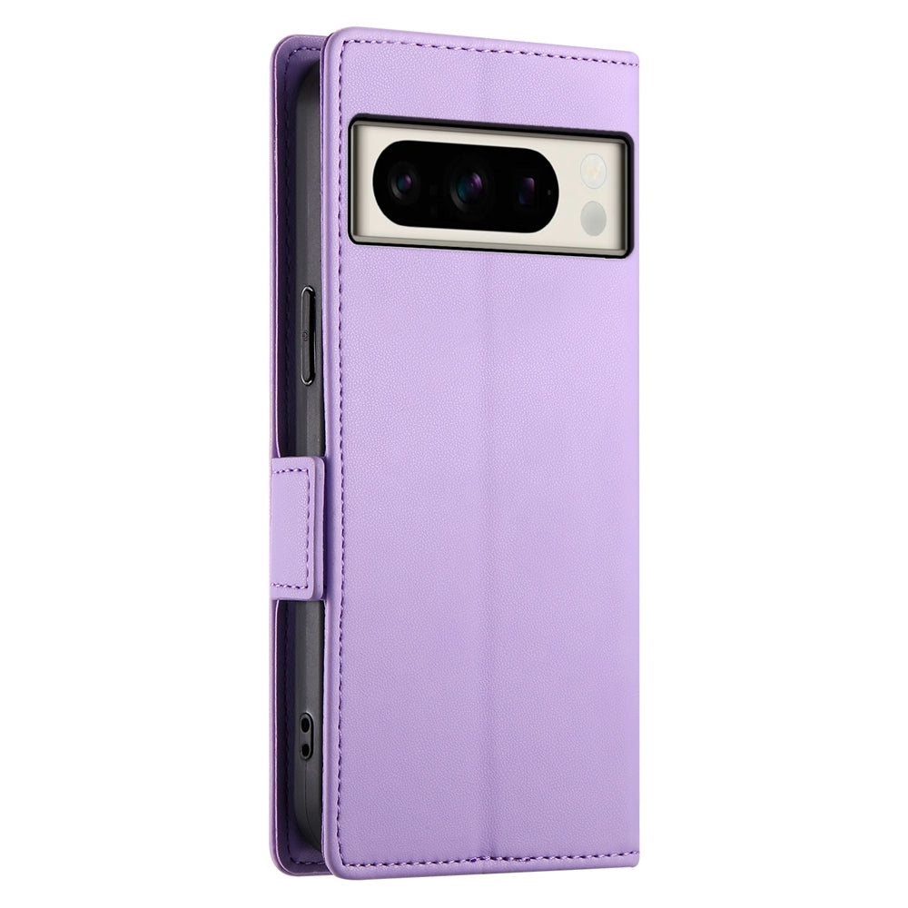 Google Pixel 8 Pro Magnetic Leather Wallet Case with Card Slots, Stand Function & Full Protection
