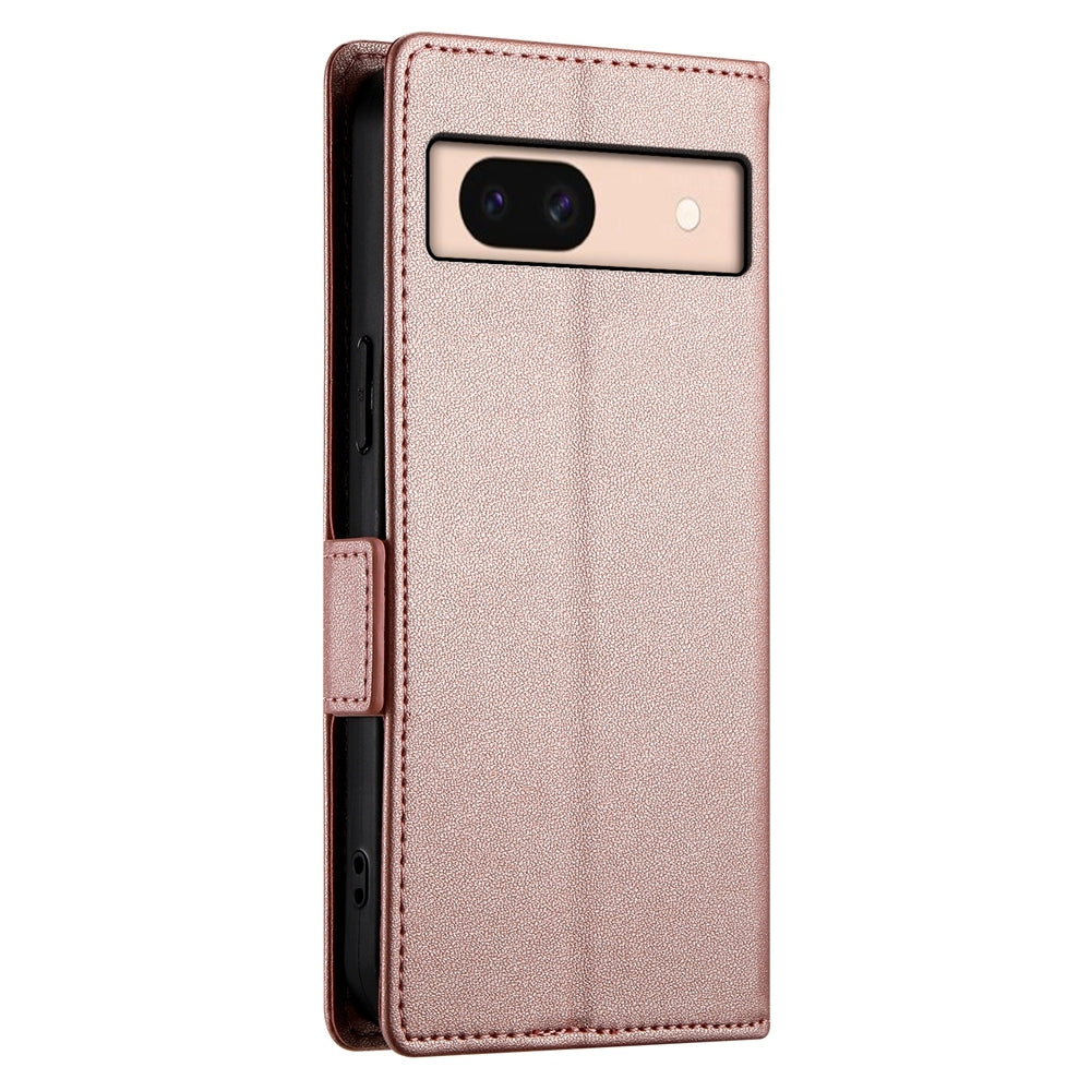 Google Pixel 8a Magnetic Leather Wallet Case with Card Slots, Stand Function & Full Protection