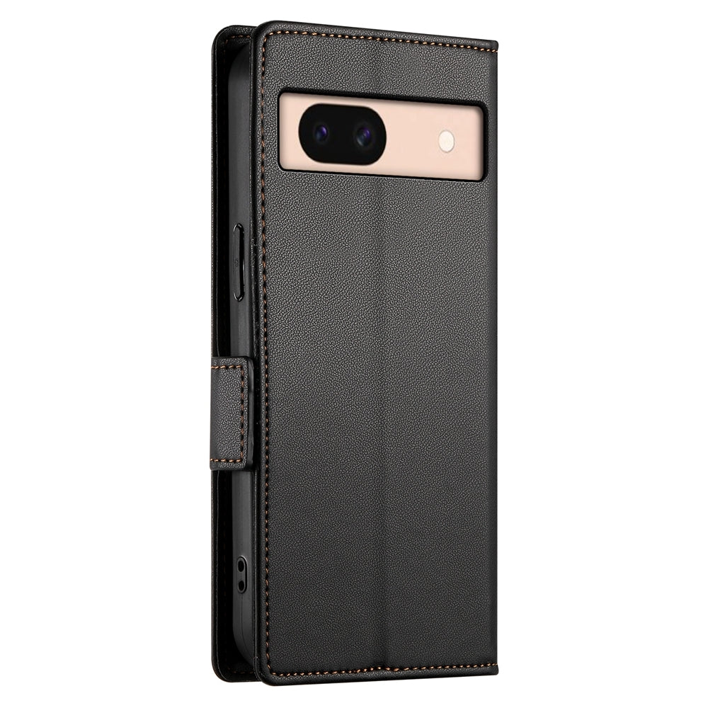 Google Pixel 8a Magnetic Leather Wallet Case with Card Slots, Stand Function & Full Protection