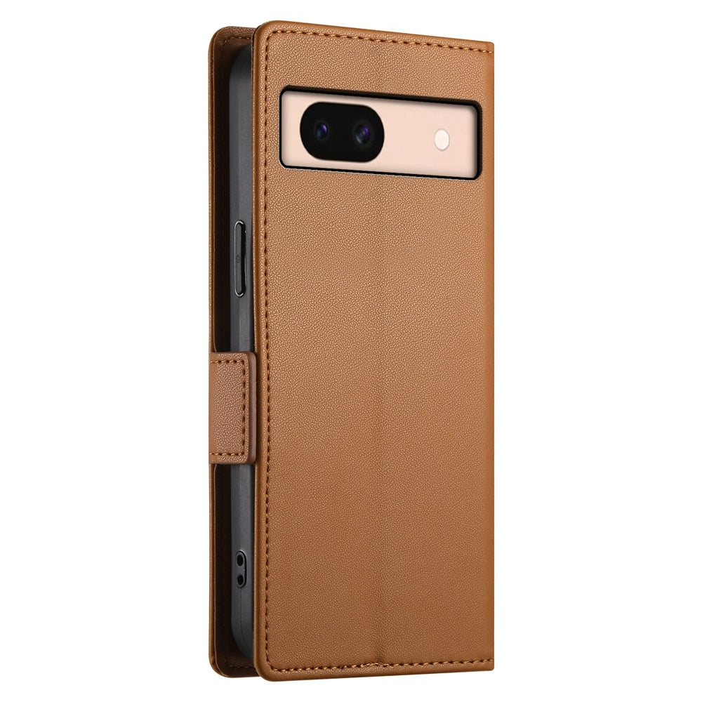 Google Pixel 8a Magnetic Leather Wallet Case with Card Slots, Stand Function & Full Protection