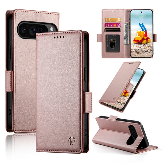 Google Pixel 9 Pro Magnetic Leather Wallet Case with Card Slots, Stand Function & Full Protection