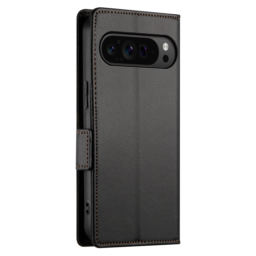 Google Pixel 9 Pro Magnetic Leather Wallet Case with Card Slots, Stand Function & Full Protection