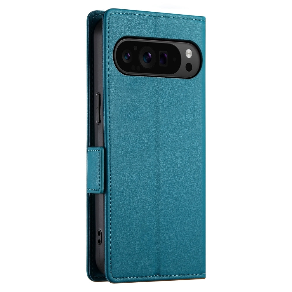 Google Pixel 9 Pro Magnetic Leather Wallet Case with Card Slots, Stand Function & Full Protection