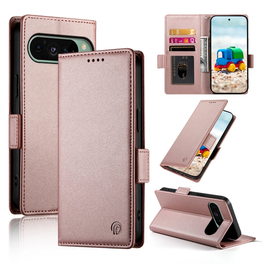 Google Pixel 9 Magnetic Leather Wallet Case with Card Slots, Stand Function & Full Protection
